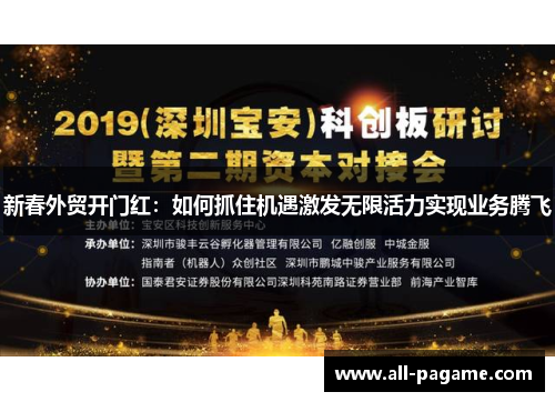 新春外贸开门红:如何抓住机遇激发无限活力实现业务腾飞 新春外贸开门红:如何抓住机遇激发无限活力实现业务腾飞